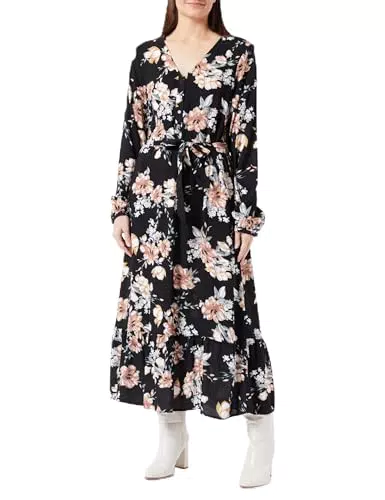 Onlnova Life Damen Langarm Kleid AOP - Amy