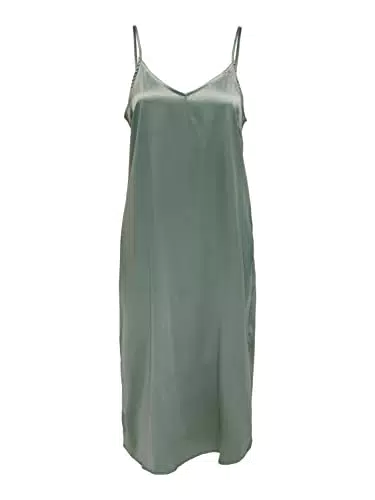 ONLY Damen Onlvictoria Satin Strap Mid Dress Noos W