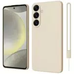 Samsung Galaxy S24 Silikon Handyhülle - Dünnes Case mit Kameraschutz & Bildschirmschutz