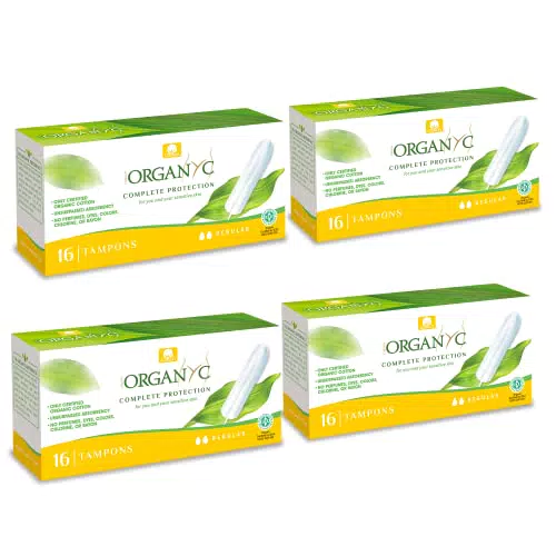 Organ(y)c Tampons aus 100% Bio-Baumwolle für normale Tage - 4er Pack