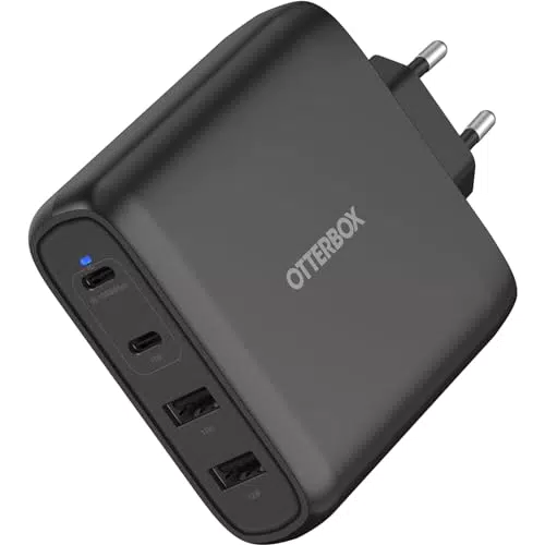 OtterBox Standard EU 100W USB-C PD GaN Ladegerät mit 4 Ports für Smartphones und Tablets