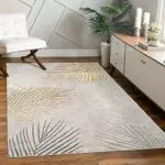 Teppich Paco Home con Motivo Palme - 120x160 cm - Gold