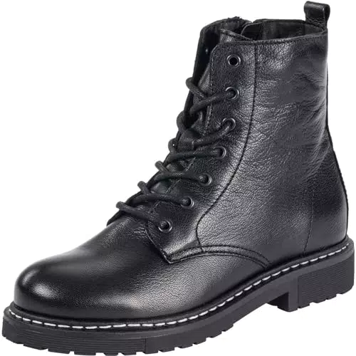 Palado Damen Stiefeletten Biak - Winterstiefel aus Echtleder mit Reißverschluss