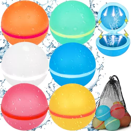 Wasserbomben Set mit Mesh-Tasche für Wasserspiele am Pool und Strand
