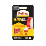 Pattex Doppelseitiges Klebeband – Extra stark für Montagearbeiten innen & außen