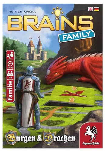 Gioco Da Tavolo Pegasus Spiele – Brains Family: Burgen E Draghi, Gioco Di Enigmi Per 2-4 Giocatori, Dagli 8 Anni In Su