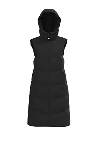 PIECES Damen Pcjamilla Long Puffer Vest Noos Bc, Chicory Coffee