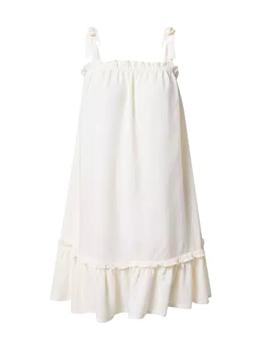 "PIECES Damen Kleid mit violetten Trägern, Größe M"