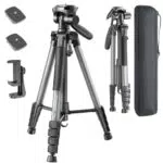 POLAM-FOTO Kamera Stativ 188 cm Reisestativ mit Tragetasche und Handyhalterung