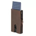PRIMØ germany® Slim Wallet SWIPE mit Münzfach und RFID-Schutz aus Leder