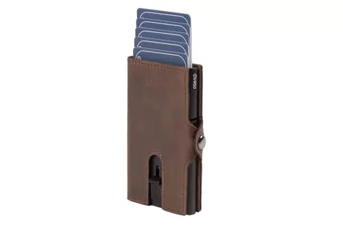 PRIMØ germany® Slim Wallet SWIPE mit Münzfach und RFID-Schutz aus Leder
