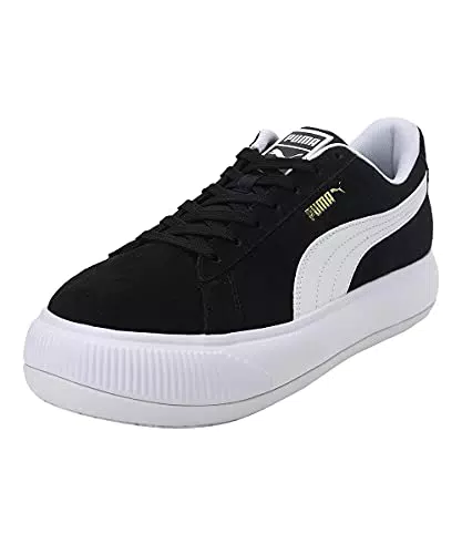 PUMA Damen Suede Mayu Sneaker, Schwarz/Weiß