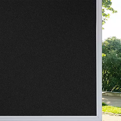 rabbitgoo Fensterfolie Blickdicht Selbstklebend Verdunklungsfolie für Schlafzimmer