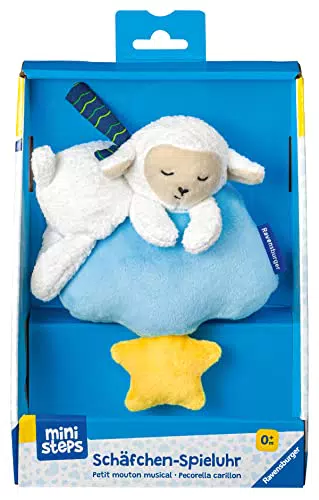 Ravensburger Schäfchen-Spieluhr – Mechanische Aufzieh-Spieluhr für Babys