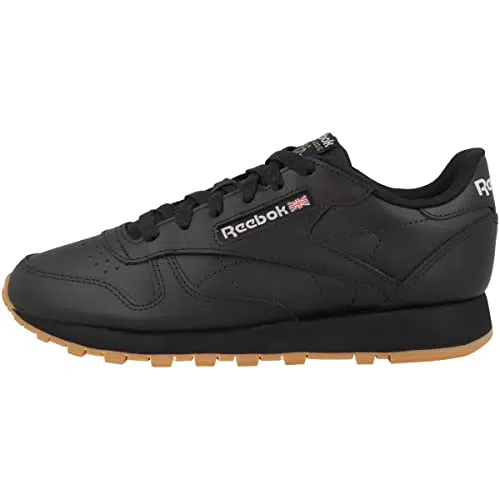 Reebok Damen Sneaker aus klassischem Leder - Schwarz/Grau - Modell: Classic Leather.
