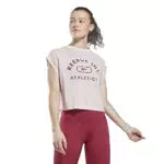 Reebok Damen Wor Supremium Logo Tee - Sportliches Damen T-Shirt