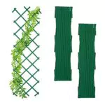 Rankgitter ausziehbar für Kletterpflanzen - Garten und Balkon - 180cm, grün