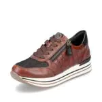 Bequeme Damen Schnürhalbschuhe von Remonte - Komfortschuhe in Braun