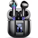 Kopfhörer Kabellos Bluetooth mit Noise Cancelling Mikrofon - Wasserdicht und Bassstark