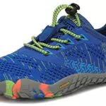 Kinder Barfußschuhe für Trailrunning und Training, atmungsaktiv und rutschfest, Blau