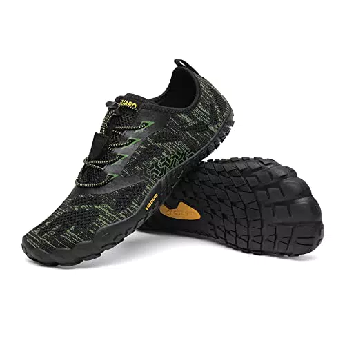 SAGUARO Barfußschuhe für Herren und Damen - Fitnessschuhe für Indoor & Outdoor, mit breiter Zehenbox - Vitality III.