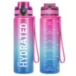 Sahara Sailor Trinkflasche, Sport Trinkflasche, 500ML Auslaufsicher Sport Wasserflasche