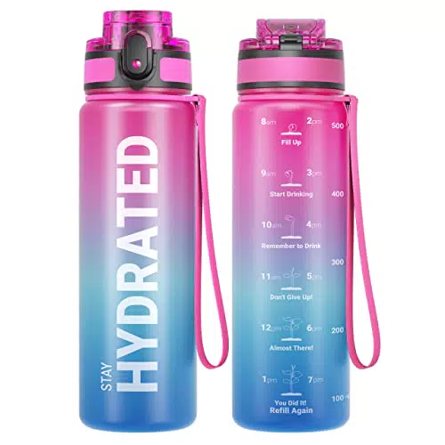 Sahara Sailor Trinkflasche, Sport Trinkflasche, 500ML Auslaufsicher Sport Wasserflasche