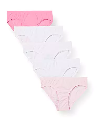 Schiesser Mädchen 5 Pack Slips Unterhosen - 95/5 Organic Bio Baumwolle - Größe 92 bis 154