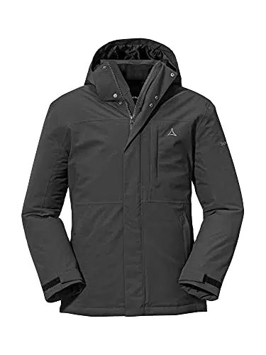 Schöffel Herren Insulated Jacket Bastianisee M, funktionale Winterjacke mit abnehmbarer Kapuze