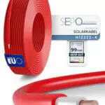 SEPO-Leitungen Solarkabel 6 mm² 50m TÜV Süd geprüfte Solarleitung - Made in EU - Doppelt isoliert für Photovoltaik-Systeme