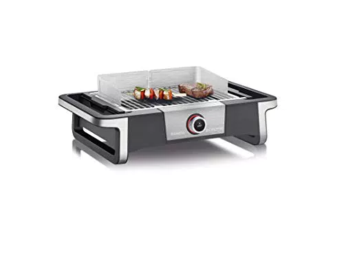 SEVERIN DigitalBOOST Elektrogrill PG 8114 für drinnen und draußen, Tischgrill