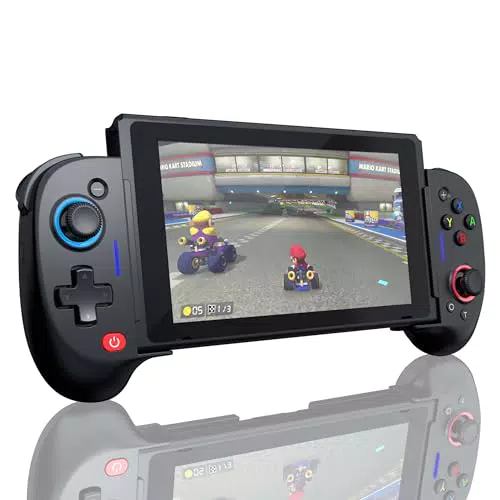 Nintendo Switch Controller Joy-Con mit verstellbarem Bedienhebel und 6-Axis Gyro