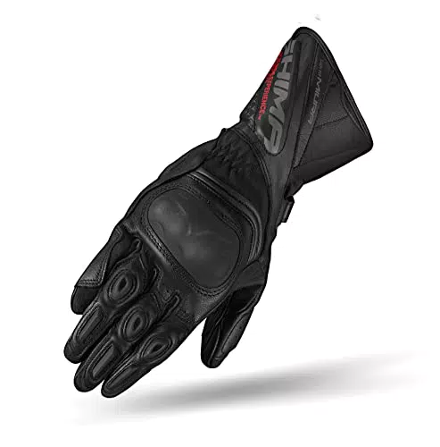 SHIMA Miura Motorradhandschuhe Damen - Touchscreen Leder Sommerhandschuhe mit Carbon Knöchelprotektor