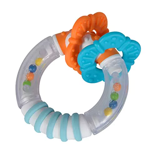 Simba ABC Touch Ringrassel - Greifspielzeug für Babys, 9cm
