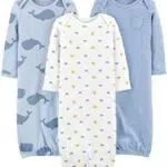 Carter's Baby Jungen Schlafanzug aus Baumwolle - Blau/Weiß