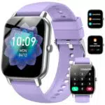 Smartwatch mit Telefonfunktion und 110+ Sportmodi - Wasserdichte Fitnessuhr mit Herzfrequenzmessung und Schlafüberwachung