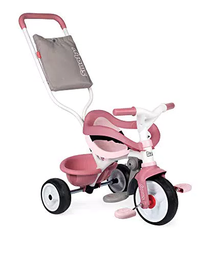 Smoby Kinderdreirad mit Schubstange und Sicherheitsgurt