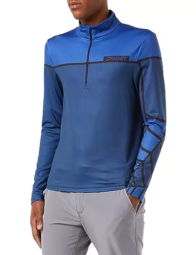 Spyder Herren Sweatshirt mit Reißverschluss am Hals - Marineblau