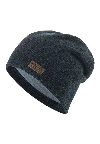 Sterntaler Baby Jungen Beanie Baby Slouch-Beanie Melange Mütze - Beanie Baby - gefüttert mit weichem Baumwoll-Fleece - dunkelgrün