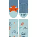 Sterntaler Baby-Jungen Doppelpack ABS Söckchen mit Drache und Dinos