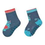 Sterntaler Baby Jungen ABS-Socken Doppelpack Monster & Yeti Strümpfe - Rutschfeste Socken mit Monster-Motiv