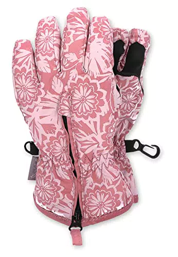 Sterntaler Baby Mädchen Fingerhandschuhe Fingerhandschuh Blumen Handschuh - Fingerhandschuhe - wasserdicht aus Funktionsmaterial - rosa
