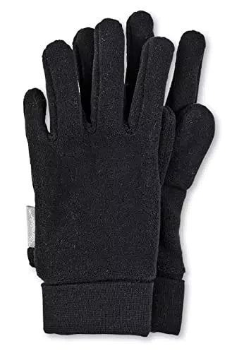Sterntaler Jungen Fingerhandschuhe - Schwarze Winterhandschuhe, Größe 8