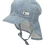 Sterntaler Jungen Schirmmütze mit Nackenschutz und Streifen - Sonnenhut