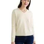 STREET ONE Damen Strickpullover - Weiß - Größe 38