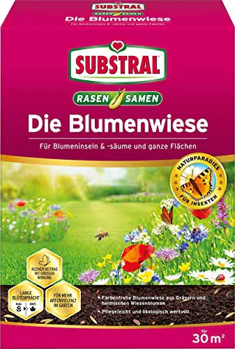 Substral Blumenwiese Rasen- und Blumensamen für Bienen und Nützlinge