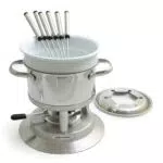 Swissmar Arosa Fondue Set aus Edelstahl für 6 Personen - Fleisch, Käse und Schokolade