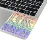 SYNERLOGIC Mac OS Tastatur Shortcut Vinyl Sticker für MacBook/iMac/Mini