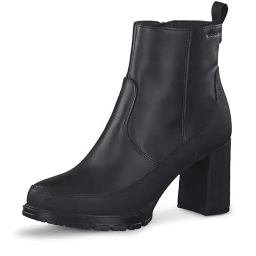 TAMARIS Damen Mode-Stiefel in Grauem Leder