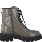 Tamaris Damen Stiefelette in Taupe Patent